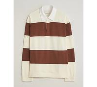 GANT Barstriped Knitted Rugger Cream/Brown Mehrfarbig M