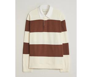 GANT Barstriped Knitted Rugger Cream/Brown Mehrfarbig M