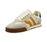 Sneaker GANT "Baylle", Herren, Gr. 44, beige (beige, orange), Veloursleder, Nylon, kontrastfarbene Details, sportlich, Schuhe, Retro Sneaker, Schnürschuh mit dezentem Logo (97497703-44) beige, orange