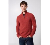GANT - Bekleidung Lambswool Cable Half Zip - Orange - Größe S