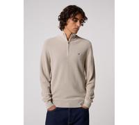 GANT Troyer MICRO TEXTURED COTTON HALF ZIP – Herren, 100% Baumwolle, Rundhals, Gr. L, Beige