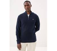 GANT - Bekleidung Micro Textured Cotton Half Zip - Blau - Größe S