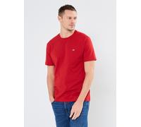 GANT Herren T-Shirt Reg Shield – Rundhals, Kurzarm, 100% Baumwolle, Stickerei Rot (Ruby) L