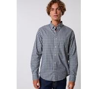 GANT - Bekleidung Reg Twill Gingham Shirt - Blau - Größe L