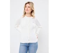GANT Damen Stretch Cotton Cable Cardigan Strickjacke, Eggshell, XS