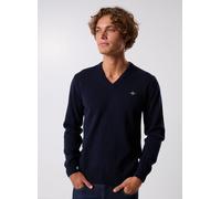 GANT Herren Superfine Lambswool V-Neck Pullover (M) MARINE