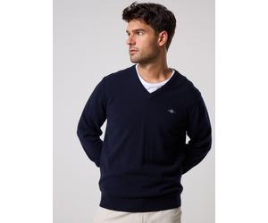 GANT - Bekleidung Superfine Lambswool V-Neck - Marineblau - Größe XXL