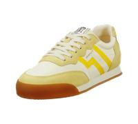 Sneaker GANT "Gant Sneaker Veloursleder/Textil", Damen, Gr. 40, beige (gelb, weiß), Textil, Veloursleder, Schuhe Sneaker (95832117-40) gelb, weiß