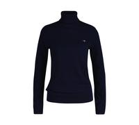 Gant - Blaue Lambswool Rollkragenpullover - - Knitwear - Damen - Blau - XL