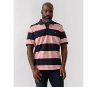 Poloshirt GANT "Poloshirt BLOCK STRIPE POLO", Herren, Gr. XXL, pink (pink (bubblegum pink)), Obermaterial: 100% Baumwolle CO., Shirts (22056048-XXL) pink (bubblegum pink)