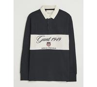 GANT Blocked Logo Heavy Rugger Black Schwarz L