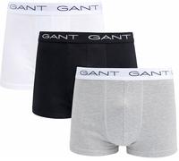 Gant Boxershorts trunk 3er-Pack Schwarz Grau Weiß - Größe XL Weiß XL