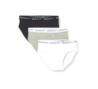 GANT Slips Brief 3er-Pack – Slim Fit, 95% Baumwolle/5% Elasthan, Grau M