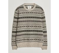 Gant Brushed Wool Fair Isle Sweater Light Beige Melange Beige S