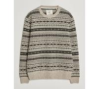 Gant Brushed Wool Fair Isle Sweater Light Beige Melange Beige XL