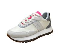 GANT FOOTWEAR Damen CAFFAY Sneaker, White/Gray/Fuchsia, 39 EU