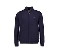 Gant Cardigan Herren Regular Fit Lammwolle blau, 3XL