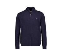 Gant Cardigan Herren Regular Fit Lammwolle blau, L