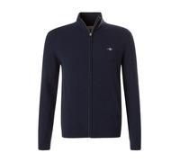 Gant Cardigan Herren Regular Fit Lammwolle blau, XL