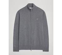 Gant Casual Vollreißverschluss Pullover S Dark Grey Melange