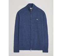 GANT Casual Cotton Full Zip Dark Jeans Blue Melange Blau L