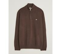 Gant Casual Cotton Half Zip Black Brown Melange Braun S