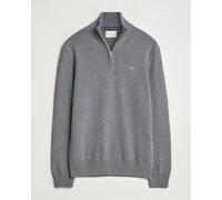 GANT Casual Cotton Half Zip Dark Grey Melange Grau S