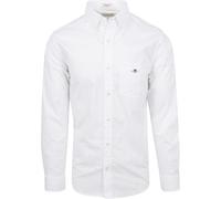 GANT Herrenhemd Reg Poplin – Klassisch, Langarm, Weiß, 3XL (EU)