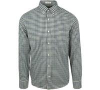 Gant Casual Hemd Twill Blau Grün - Größe M Grün M