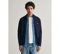 GANT Strickjacke Casual Cotton – Stehkragen, Vollreißverschluss – Evening Blue XXL