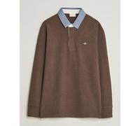 Gant Chambray Solid Heavy Rugger Black Brown Melange Braun XL