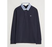 GANT Chambray Solid Heavy Rugger Evening Blue Blau XL