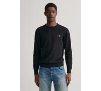 GANT Pullover 8030561 Classic Cotton Rundhals 100% Baumwolle Herren Schwarz XL