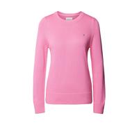 GANT Classic Cotton C-Neck - Zopfstrick Rundhalspullover für Damen - S - Candy Pink (669)