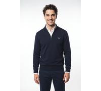 Gant "CLASSIC COTTON HALF ZIP" Regular fit mit Troyerkragen (75838930-XXXL) evening blau