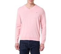 GANT - Klassischer V-Neck Pullover aus Baumwolle pink blush melange - Gr. - L
