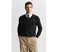 GANT Classic Cotton V-neck Black Größe: S | Pullover Outlet | Herren | Schwarz