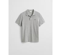 GANT - Classic Regular Fit Poloshirt grey melange - Gr. - XXL