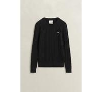 GANT - Classic Zopfstrickpullover BLACK - Gr. - M