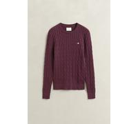 GANT - Classic Zopfstrickpullover darkened wine - Gr. - XXL