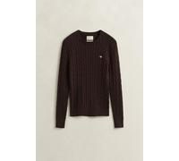 GANT - Classic Zopfstrickpullover deep brown - Gr. - M