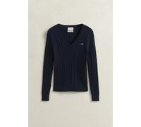 GANT - Classic Zopfstrickpullover evening blue - Gr. - XXL