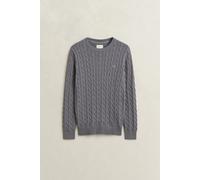 GANT - Classic Zopfstrickpullover MID GREY - Gr. - M