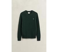 GANT Herren Baumwoll-Zopfstrickpullover Rundhals 1er Pack