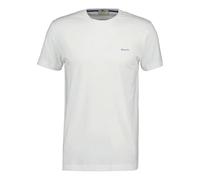 GANT T-Shirt Creme Kurzarm mit Logo XXL