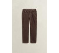 Gant Regular Fit Corduroy 5-Pocket Pants Black Brown Braun W34L32
