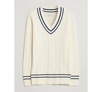 GANT Cotton Cable Cricket Sweater Cream Weiß XL