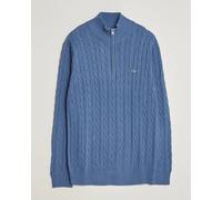 Gant Cotton Cable Half Zip Blue Horizon Blau L