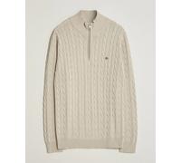 Gant Cotton Cable Half Zip Clay Beige Beige S