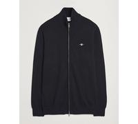 GANT Cotton Full Zip Cardigan Black Schwarz M